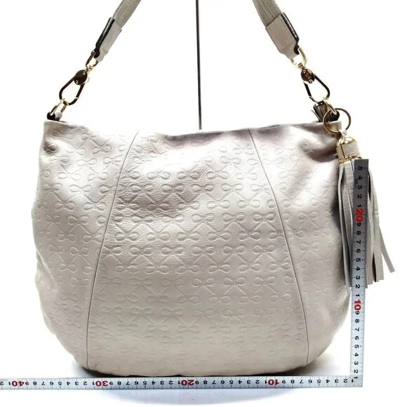 Anya Hindmarch Hand Bag Beige Leather 4464473